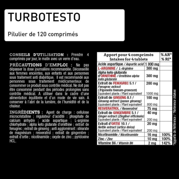 TURBO TESTO 120 CAPS – Image 3