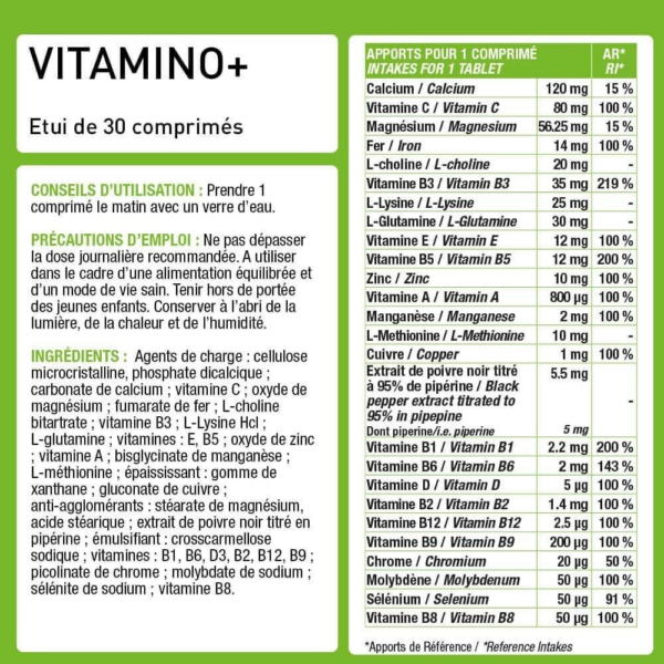 VITAMINO + 30 CAPS – Image 2