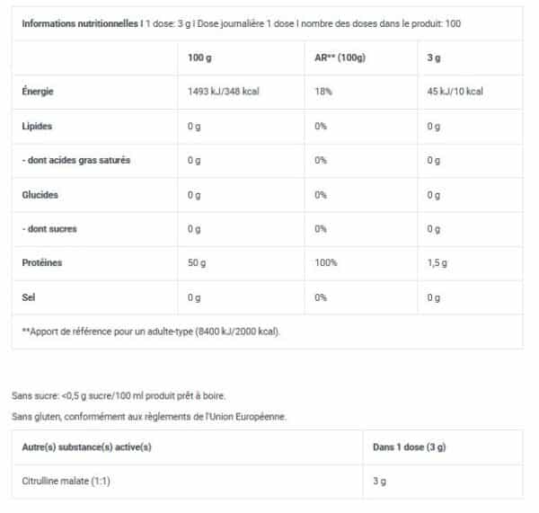 CITRULLINE MALATE 200g – Image 2